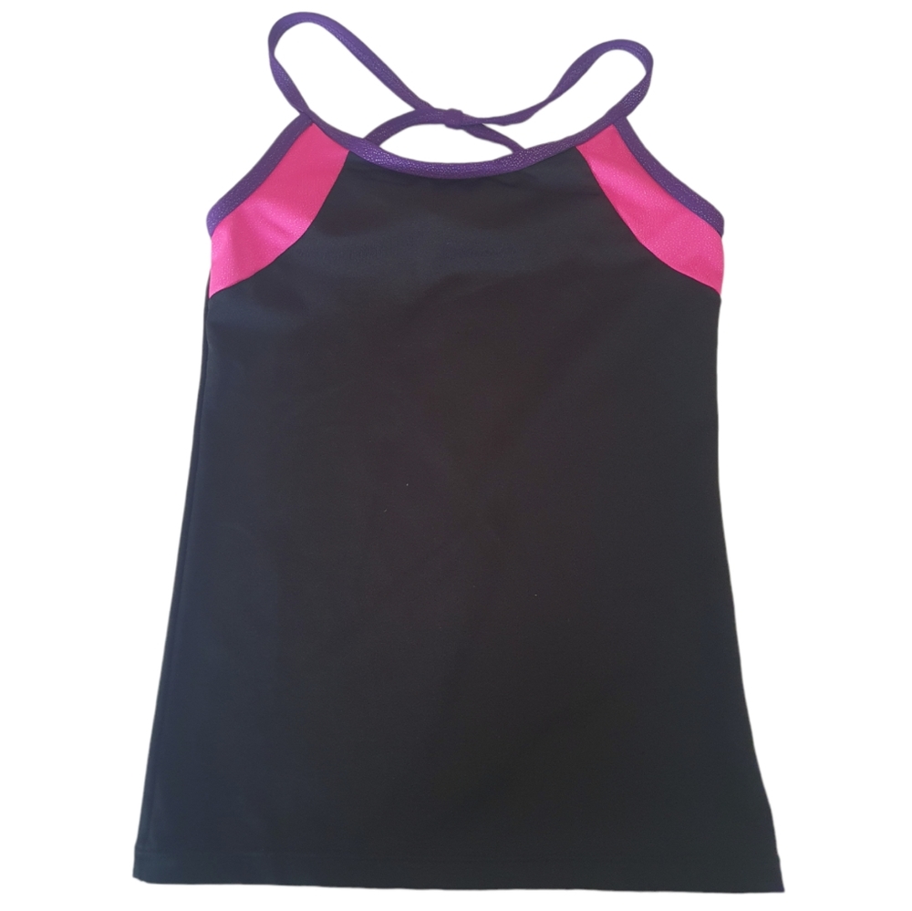 Danskin Freestyle Girl's Tank Crisscross Straps. Sz M 7-8